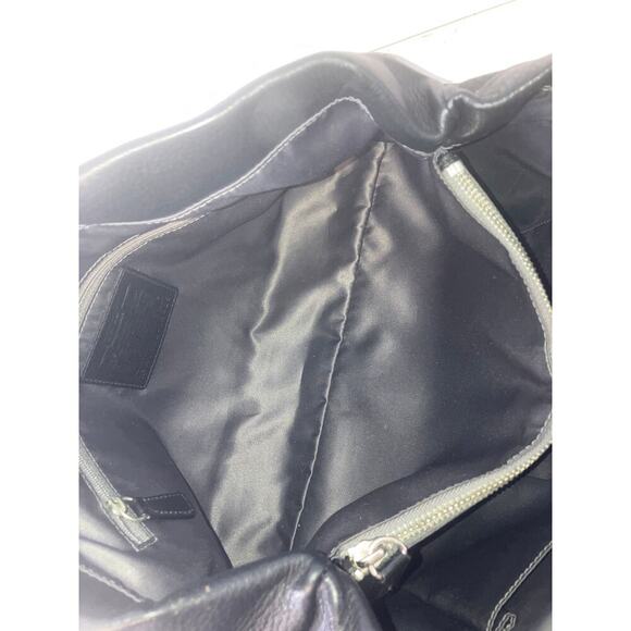 COACH 14425 LARGE BLACK PEBBLED LEATHER HANDBAG - Picture 12 of 14